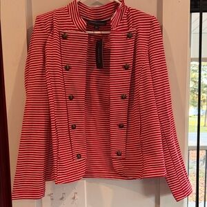 Tommy Hilfiger Red Striped Blazer
